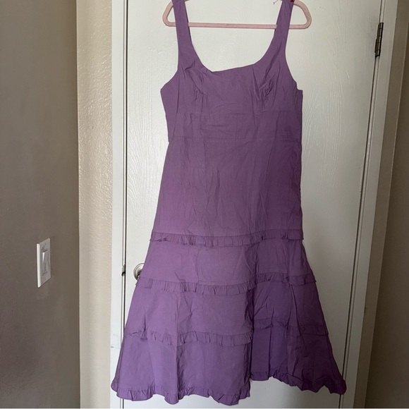 Anthropologie Lavender Midi Dress - Picture 3 of 8